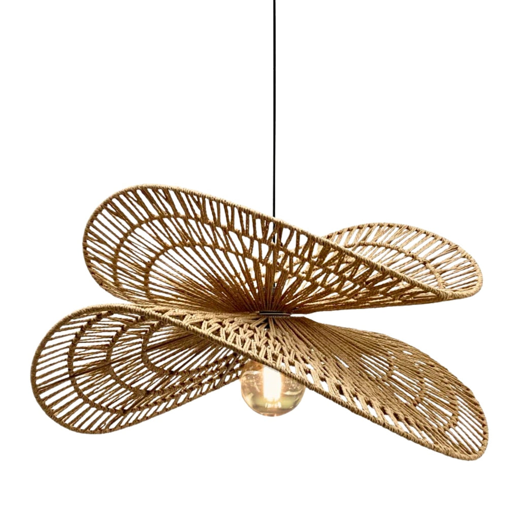 Valar Wabi Sabi Tiered Wicker Jute Pendant Light