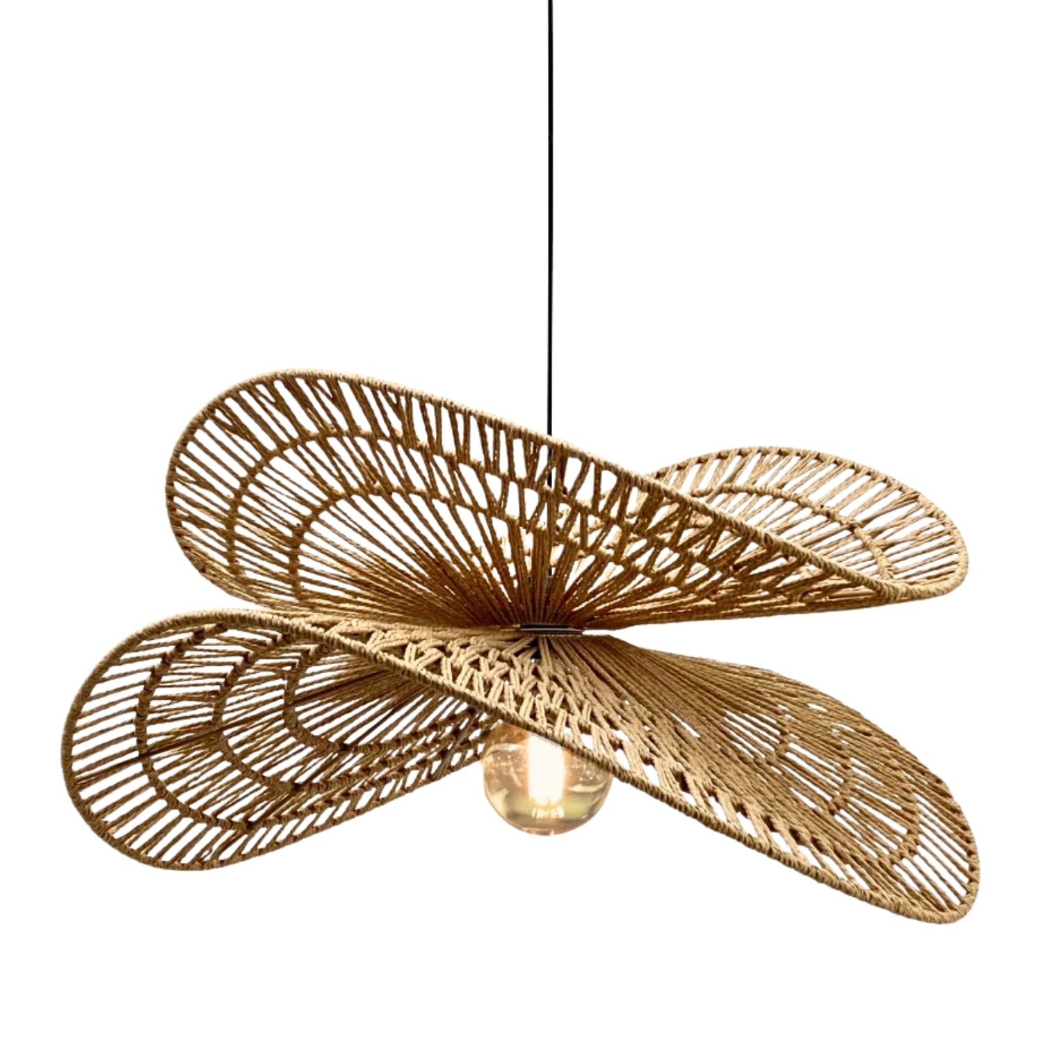 Valar Wabi Sabi Tiered Wicker Jute Pendant Light