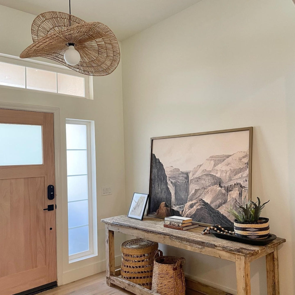 Valar Wabi Sabi Tiered Wicker Jute Pendant Light