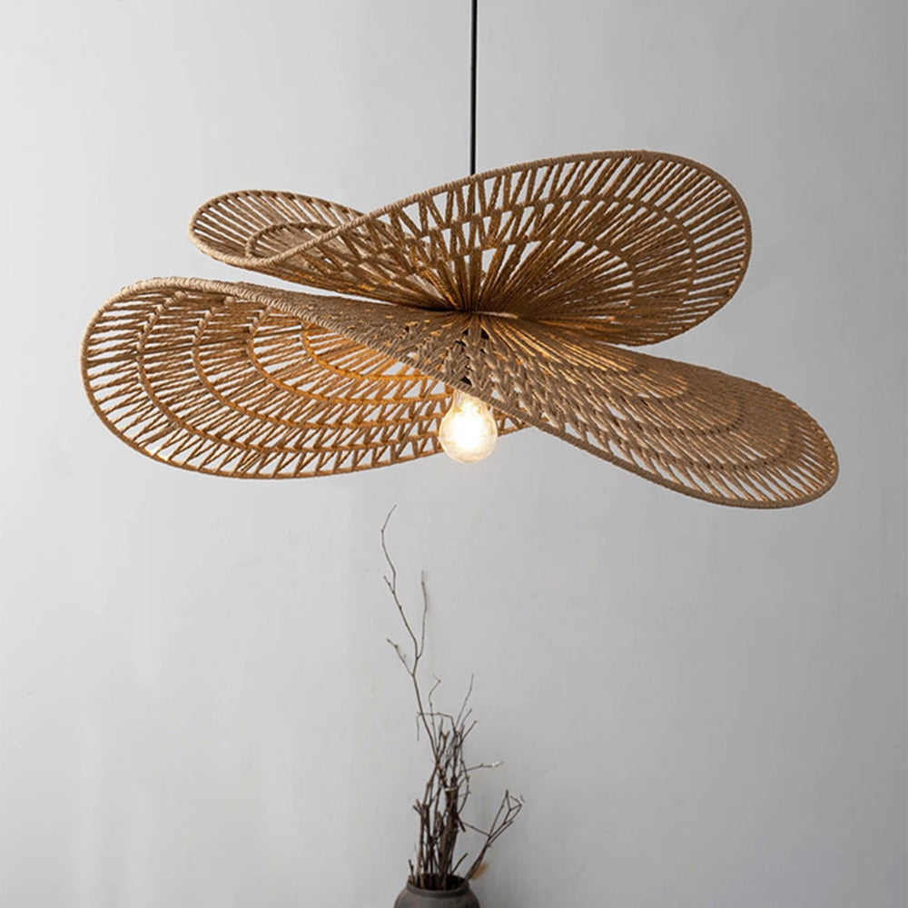 Valar Wabi Sabi Tiered Wicker Jute Pendant Light