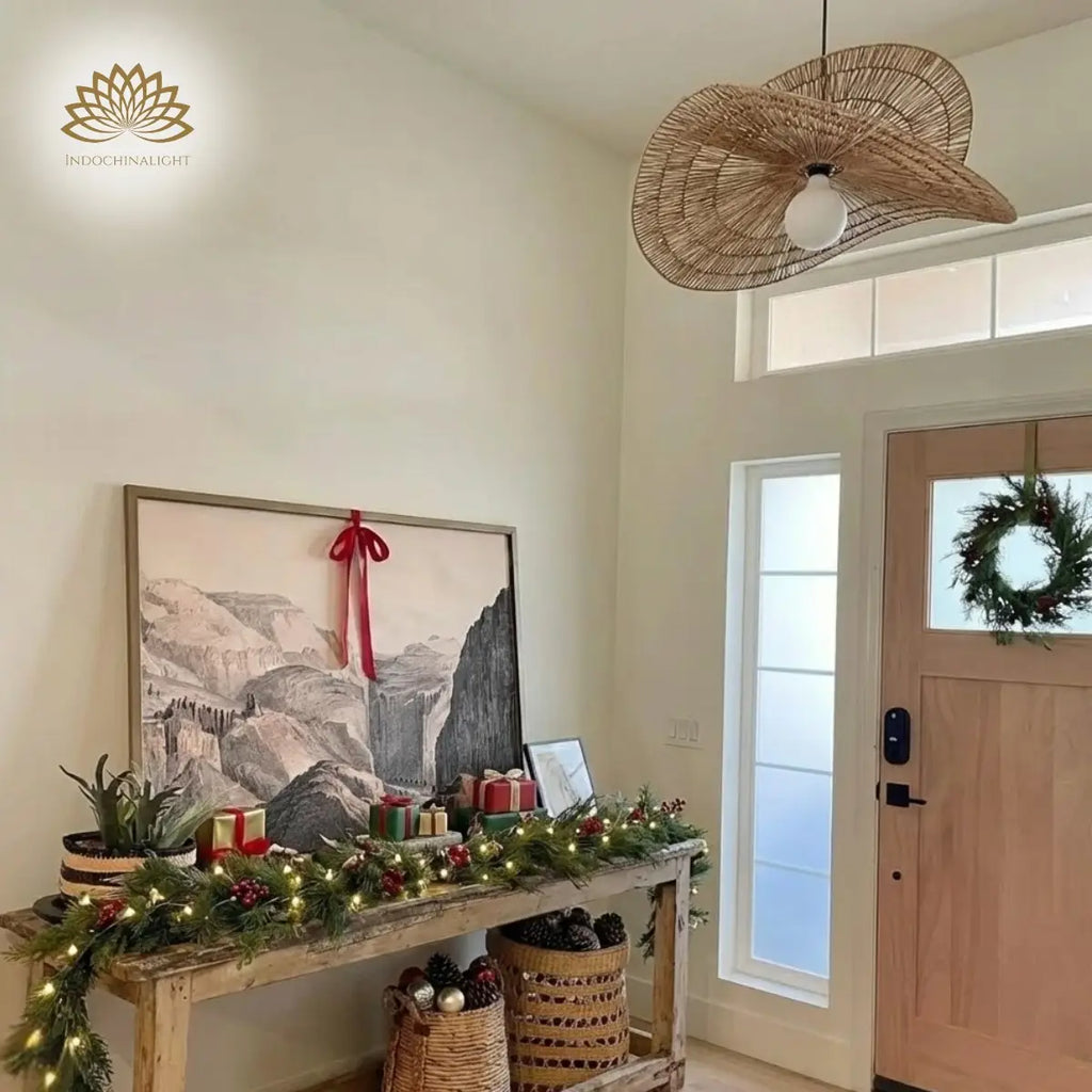 Valar Wabi Sabi Tiered Wicker Jute Pendant Light