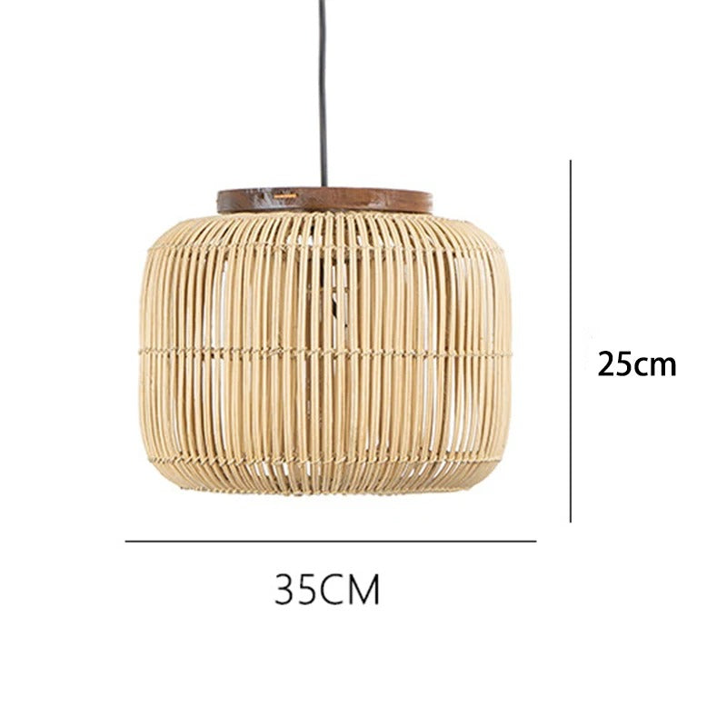 dBodhi Large Black Rattan Hanging Light