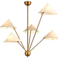 5 Arm Wabi Sabi Cone Fabric Ceiling Light