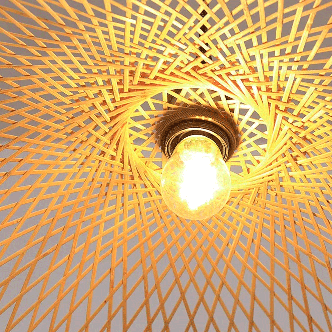 Soku Japanese Wabi Sabi Bamboo Pendant Light