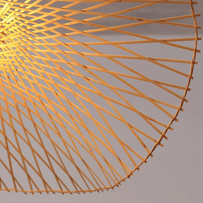 Soku Japanese Wabi Sabi Bamboo Pendant Light