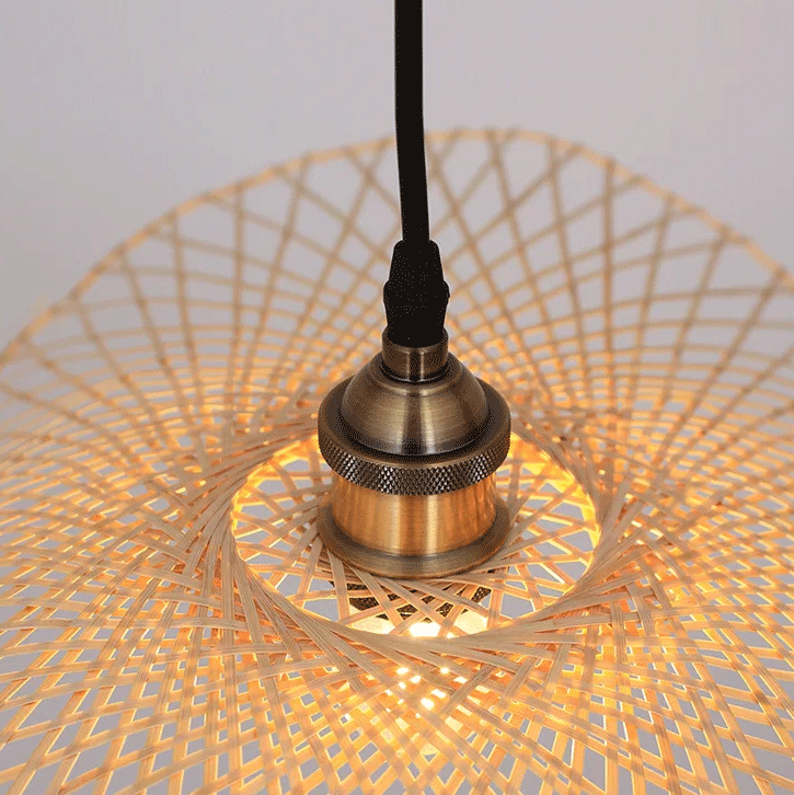 Soku Japanese Wabi Sabi Bamboo Pendant Light