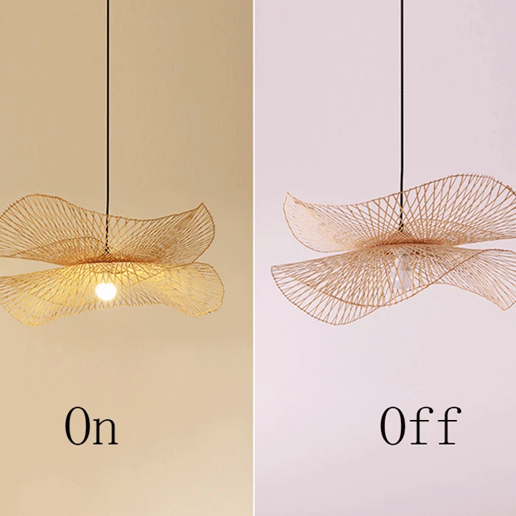 Soku Japanese Wabi Sabi Bamboo Pendant Light