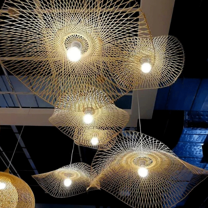 Soku Japanese Wabi Sabi Bamboo Pendant Light