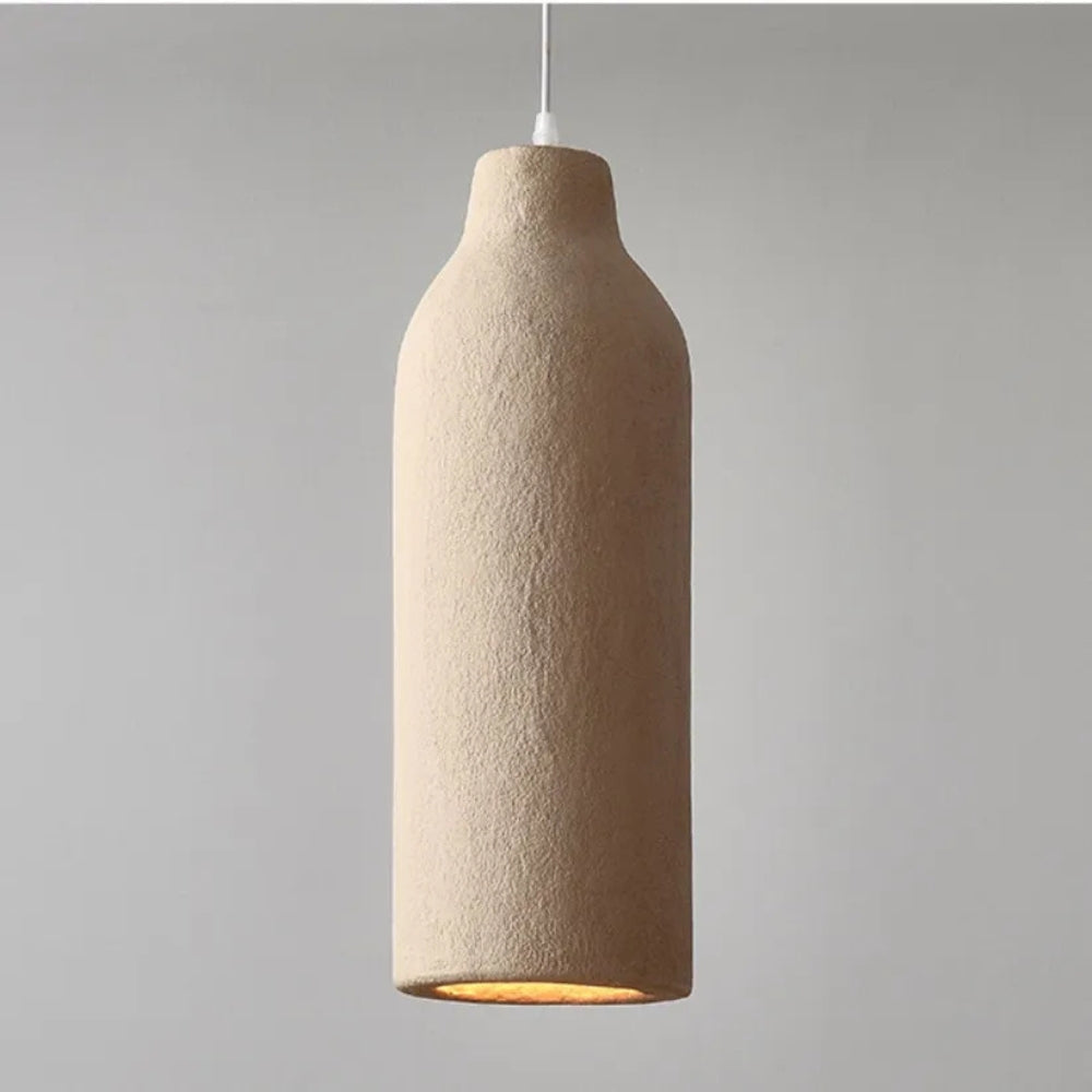 Ebony Wabi Sabi Cylinder Pendant Light
