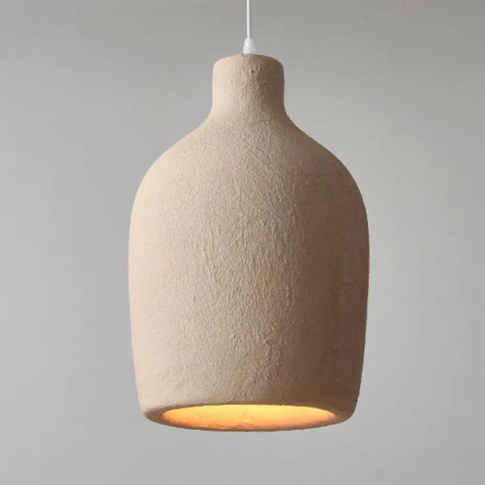 Ebony Wabi Sabi Cylinder Pendant Light