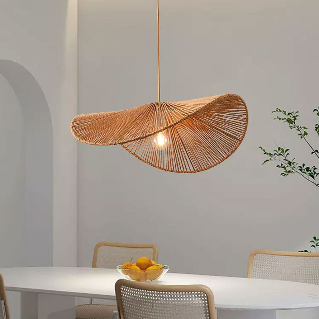 Wabi Sabi Hemp Rope Pendant Light