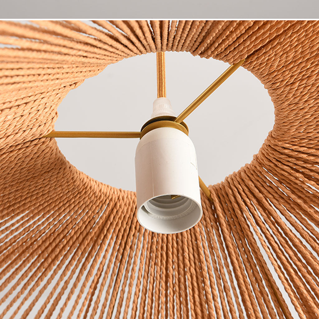 Wabi Sabi Hemp Rope Pendant Light