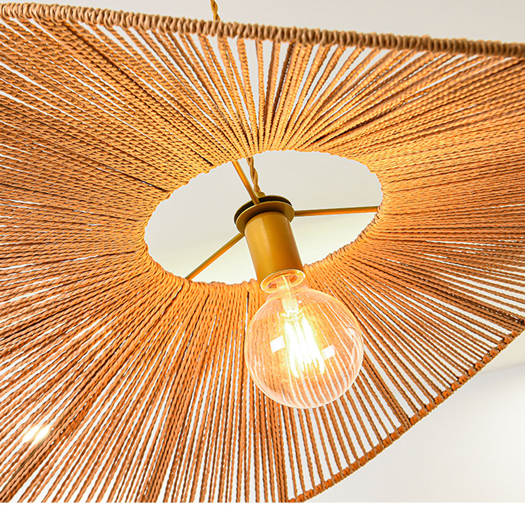 Wabi Sabi Hemp Rope Pendant Light