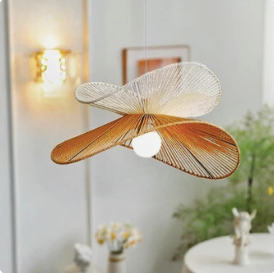 Kiriana Wabi Sabi Hemp Rope Pendant Light