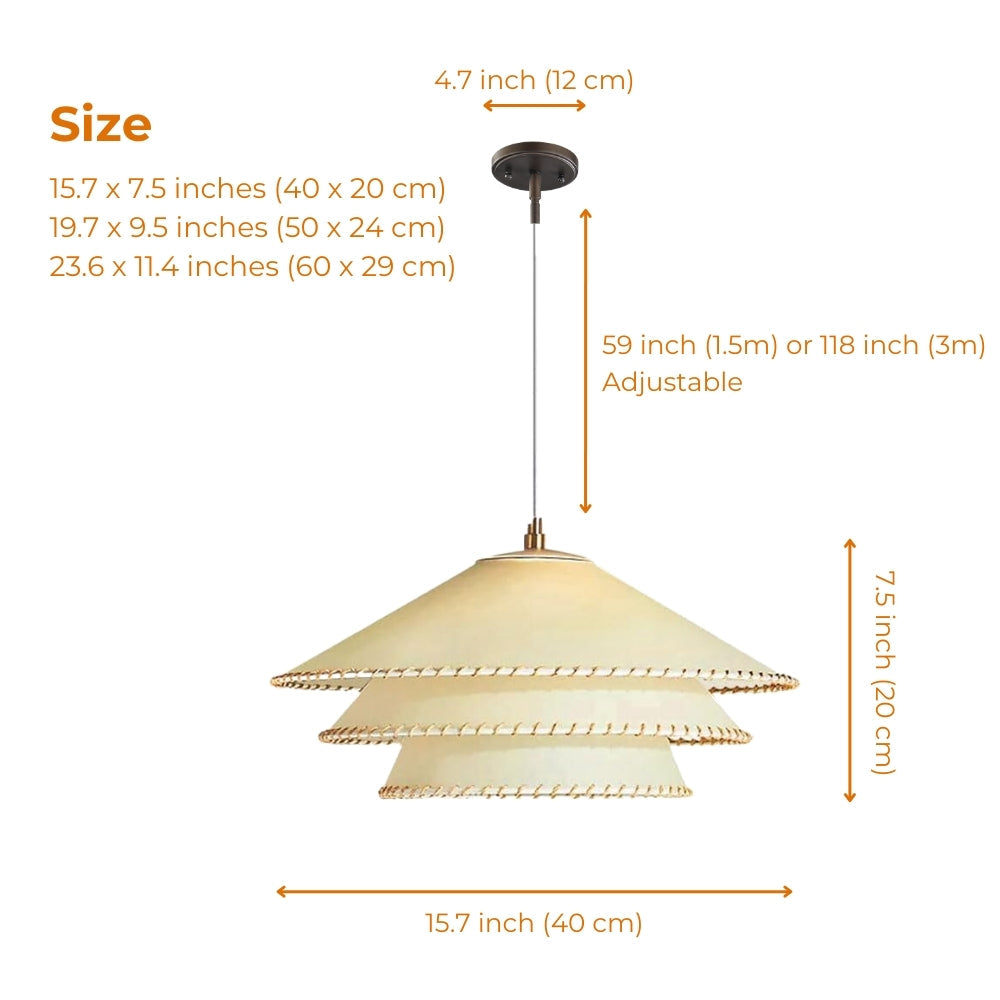 Planas Wabi Sabi Tiered Pendant Light