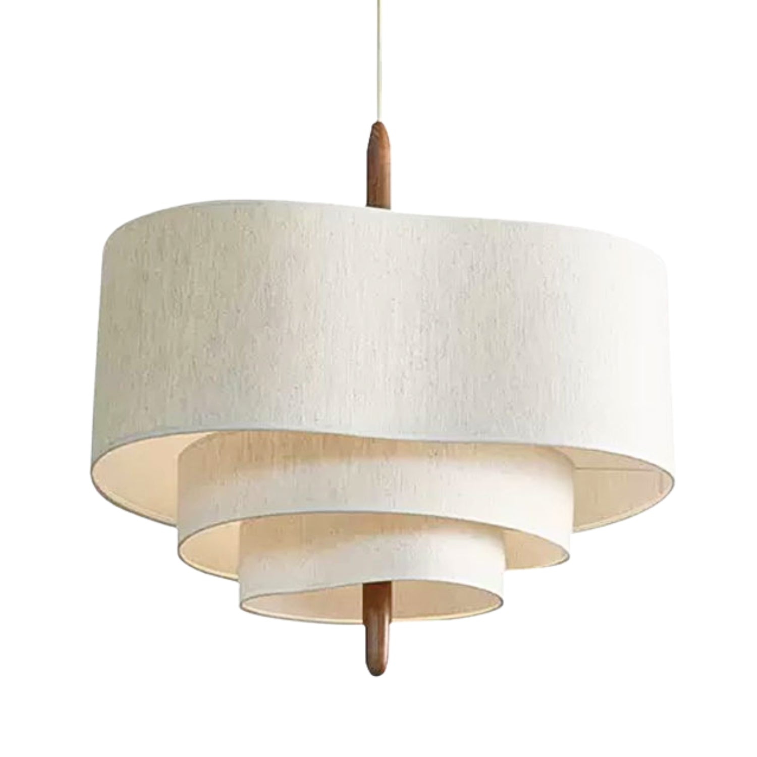 Pebble Wabi Sabi Fabric Pendant Light