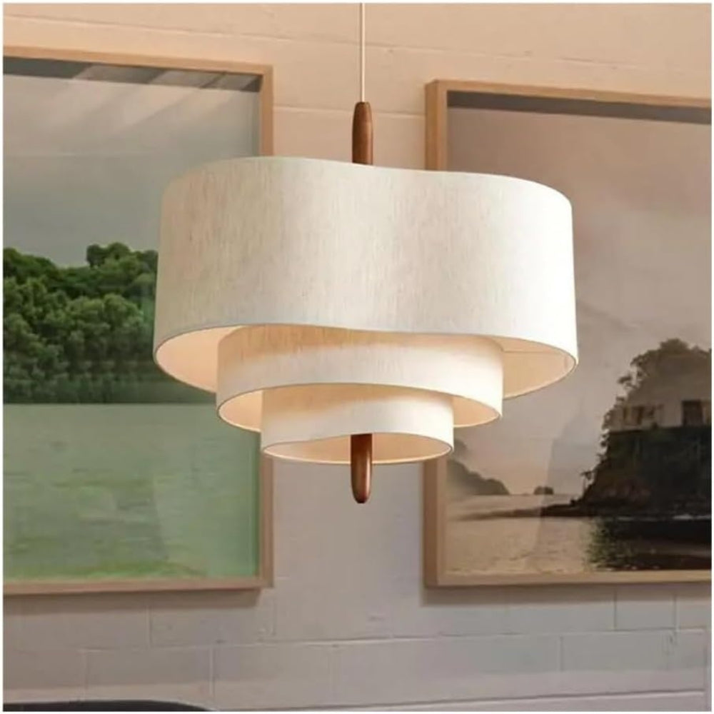 Pebble Wabi Sabi Fabric Pendant Light