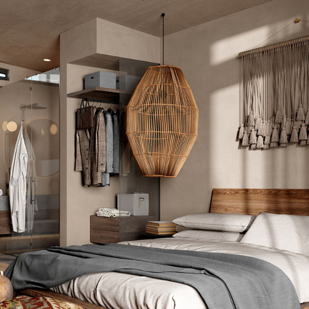 Elena Rattan Pendant Light