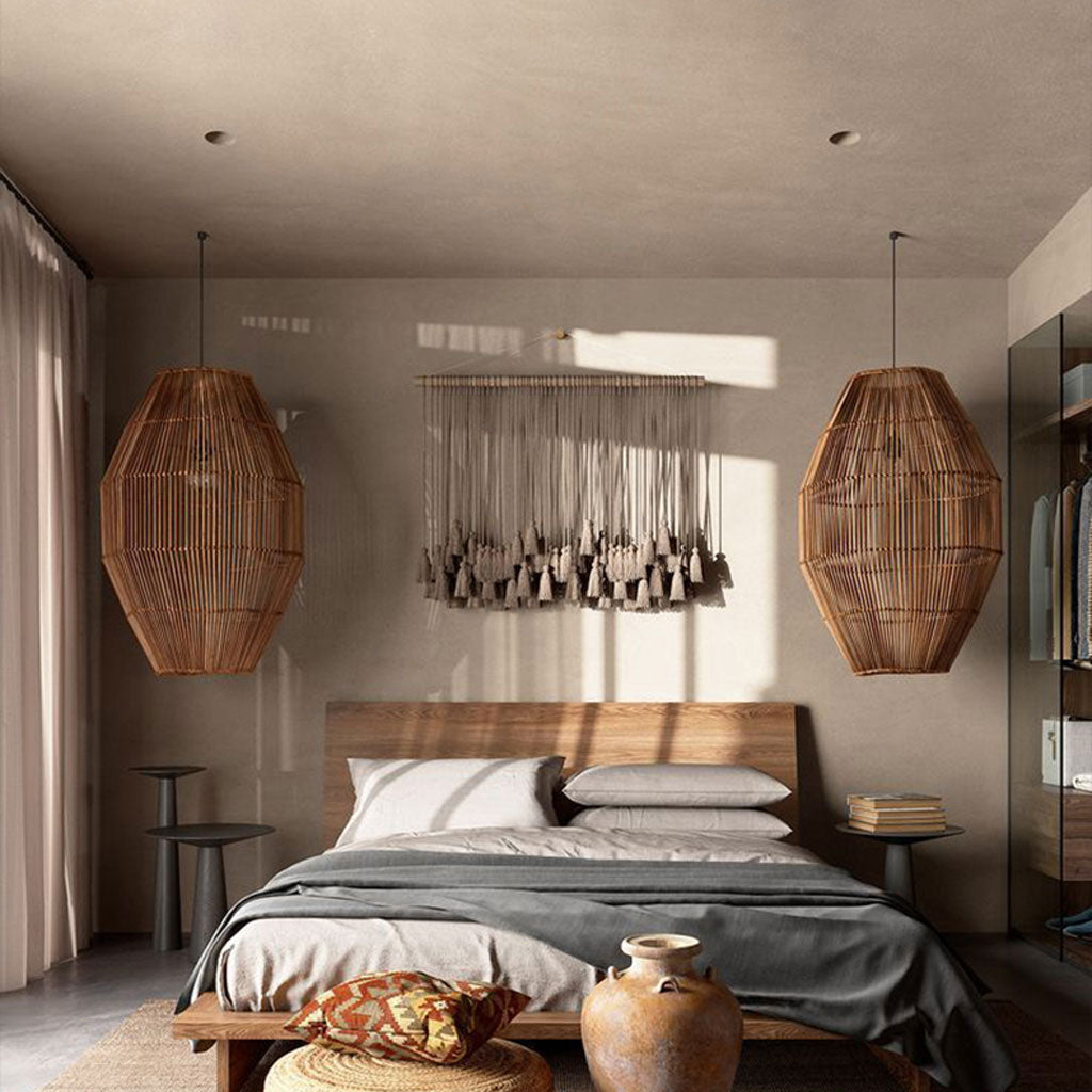 Elena Rattan Pendant Light