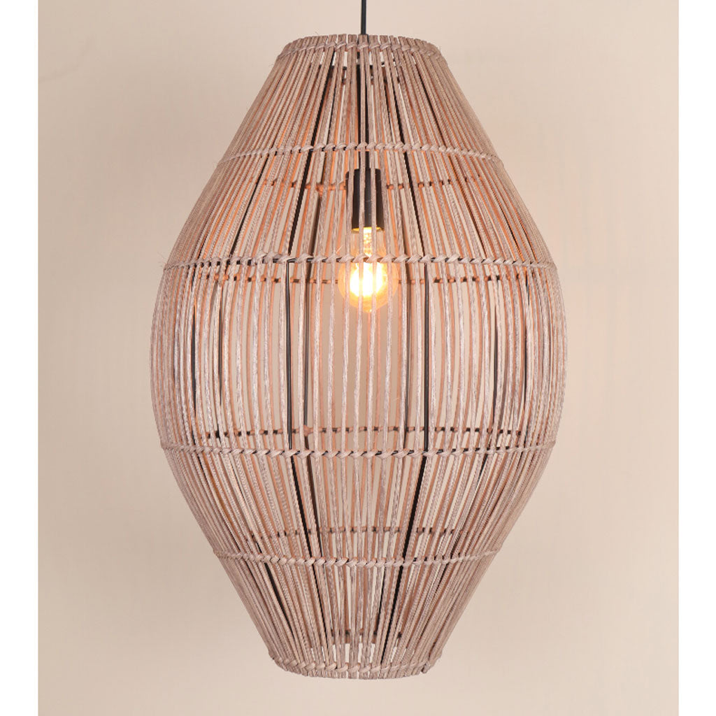 Elena Rattan Pendant Light