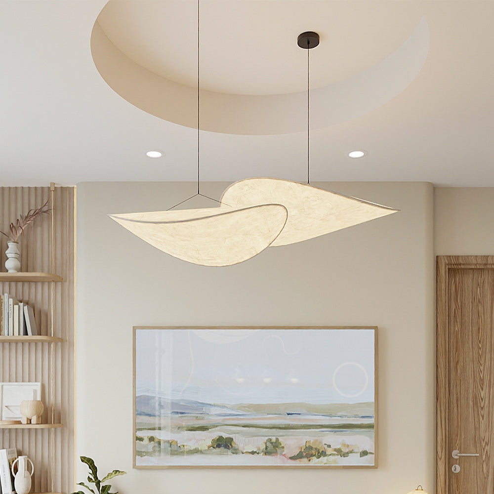 Tense Cloud Japanese Wabi Sabi Silk Pendant Light