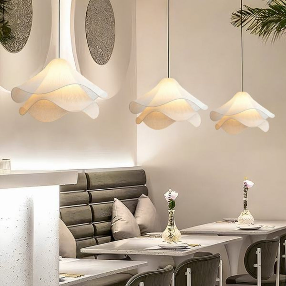Lia Wabi Sabi Fabric Pendant Light
