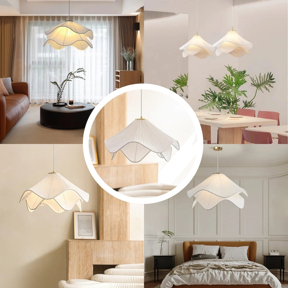 Lia Wabi Sabi Fabric Pendant Light