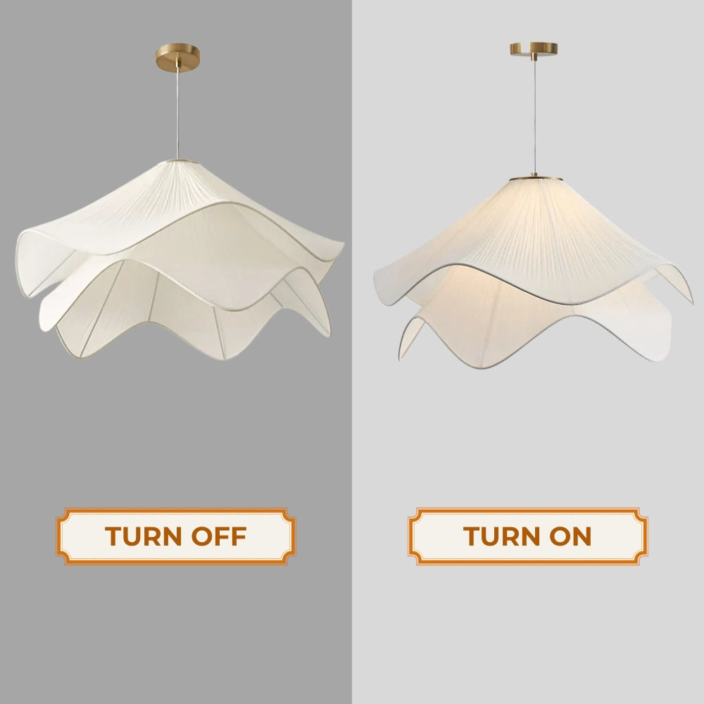 Lia Wabi Sabi Fabric Pendant Light