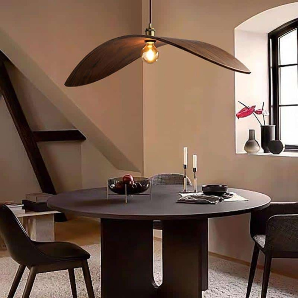 Flying Bird Wabi Sabi Wood Pendant Light