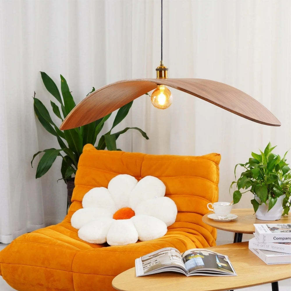 Flying Bird Wabi Sabi Wood Pendant Light