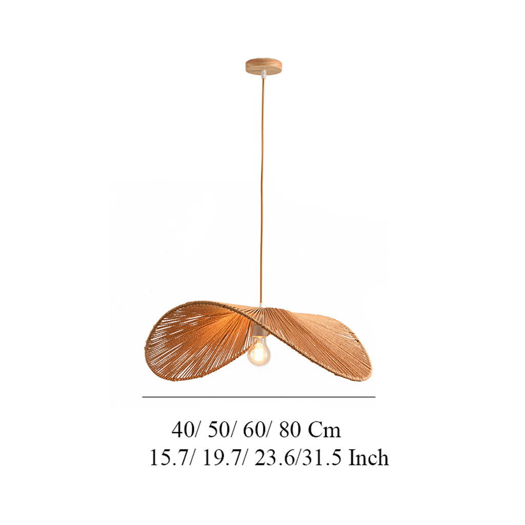 Wabi Sabi Hemp Rope Pendant Light