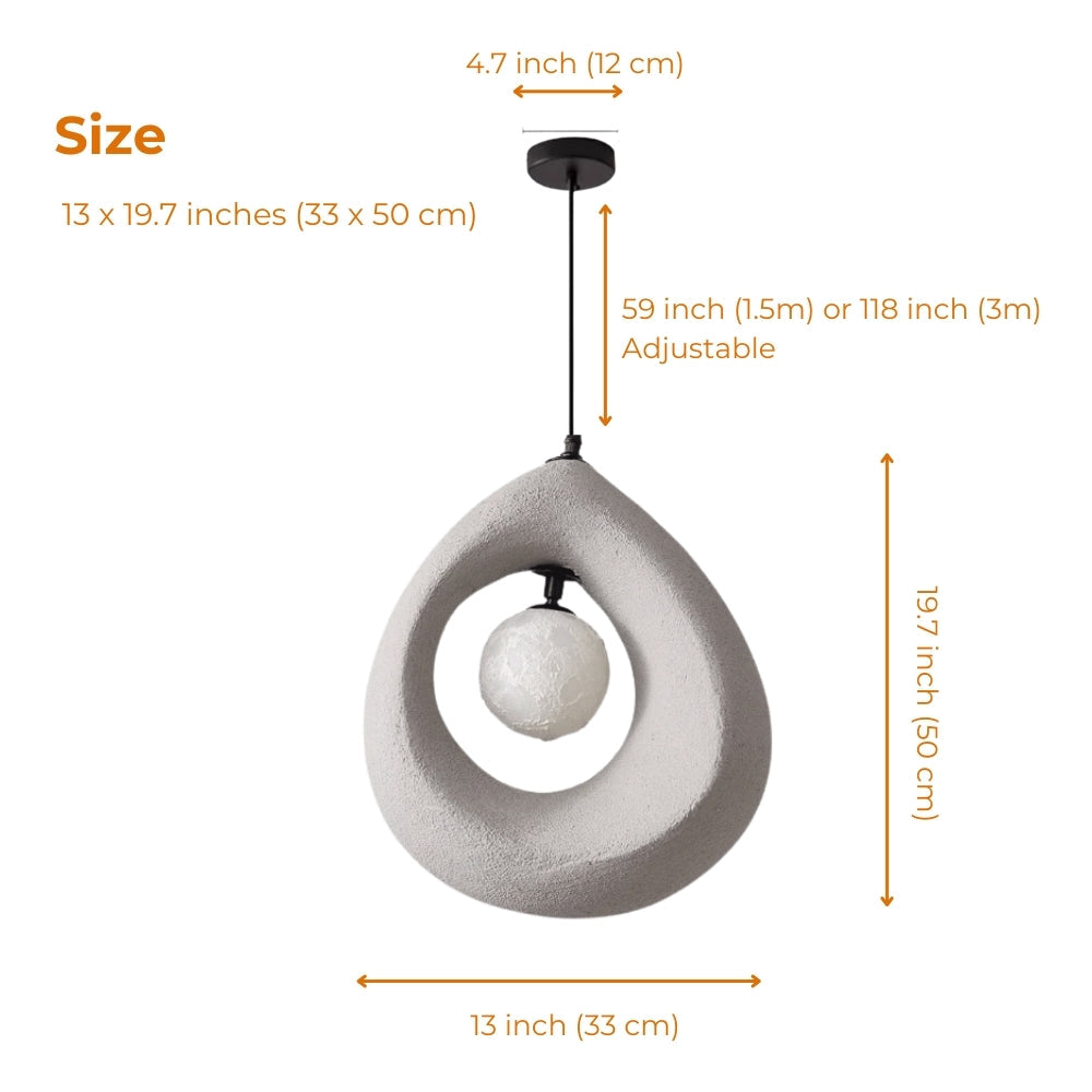 Cave Surround Wabi Sabi Pendant Light