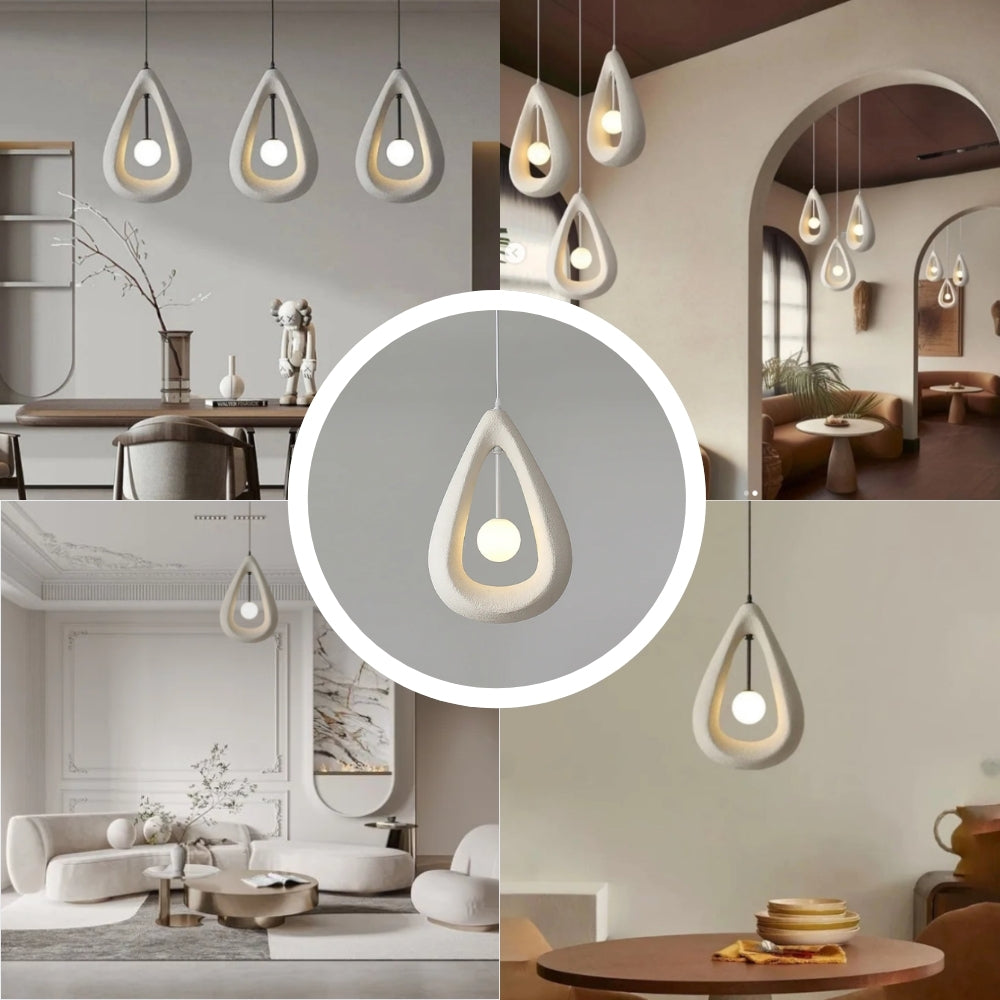 Wabi Sabi Modern Teardrop Pendant Light