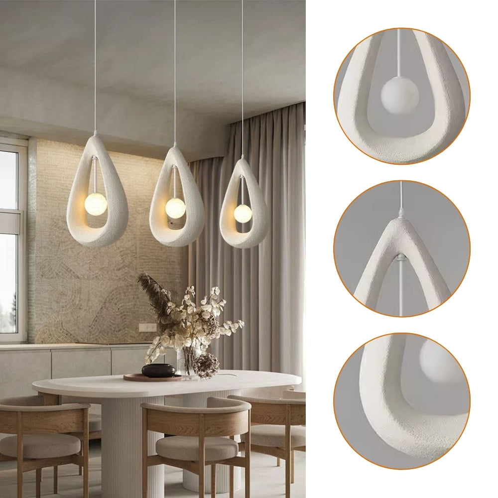 Wabi Sabi Modern Teardrop Pendant Light