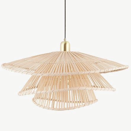 Wilby Tiered Bamboo Pendant Light
