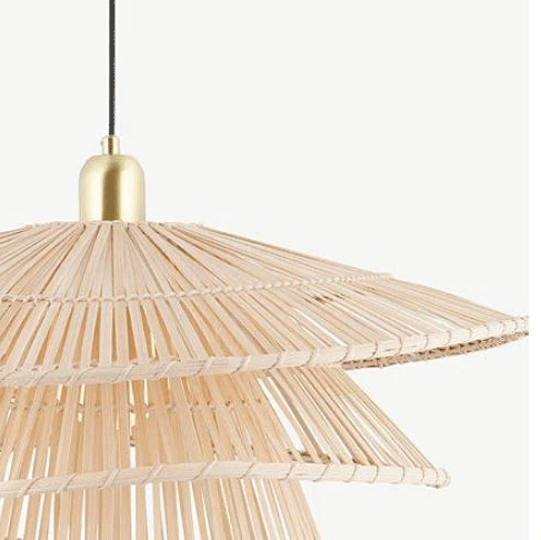 Wilby Tiered Bamboo Pendant Light