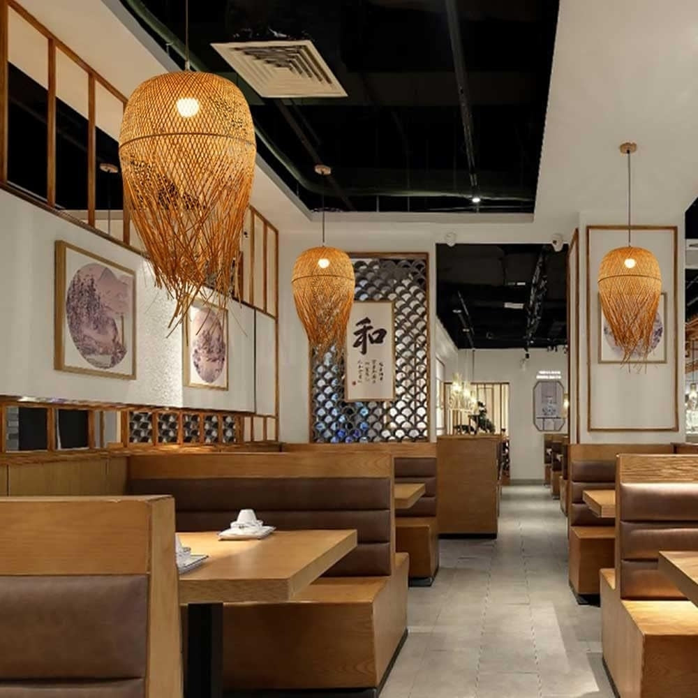 Tassel Bamboo Pendant Light Shade