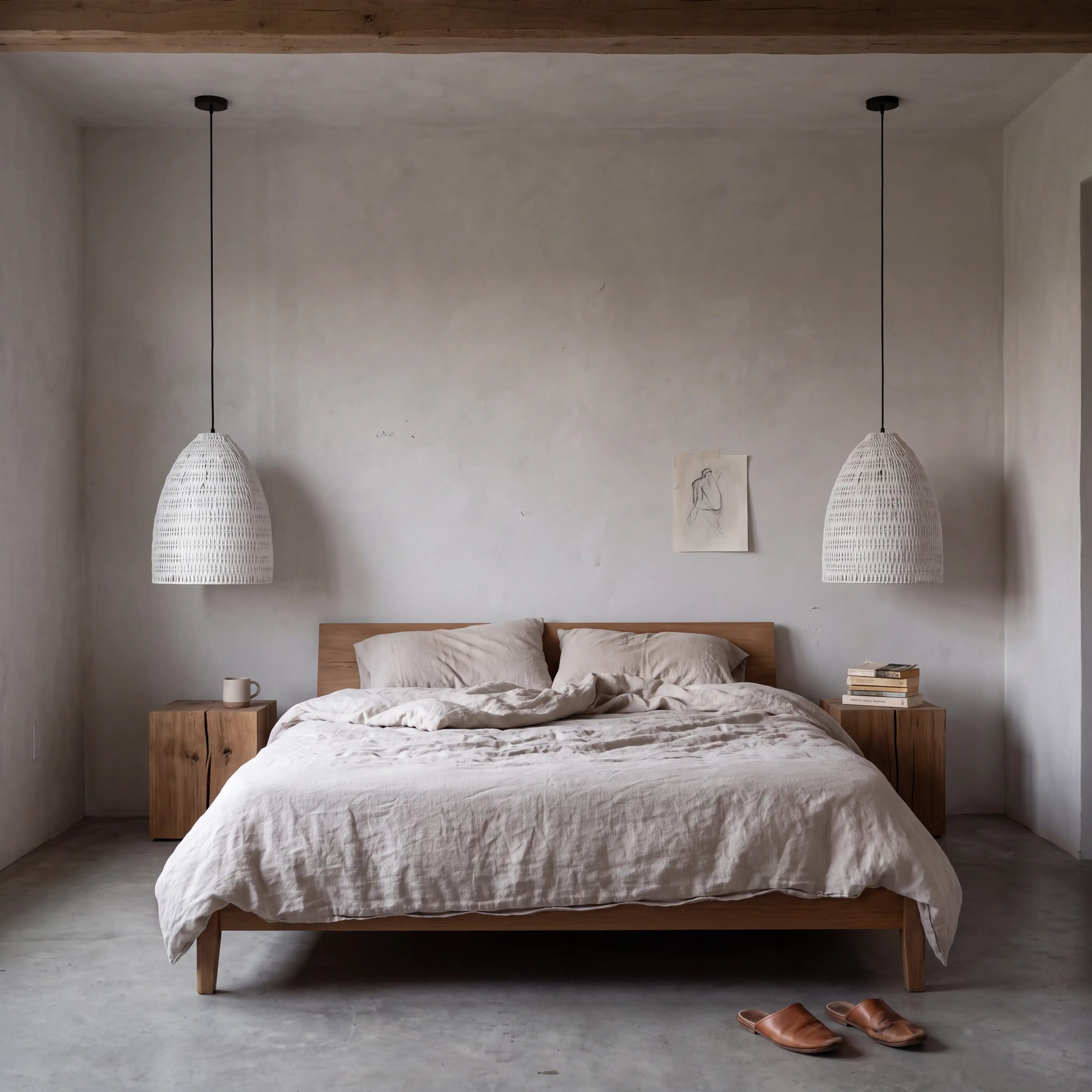 Yujidao White Bamboo Pendant Light Shade