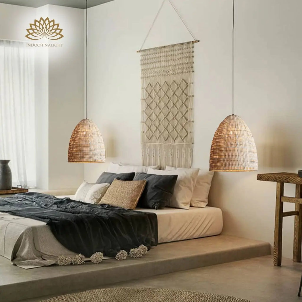 Yujidao White Bamboo Pendant Light Shade