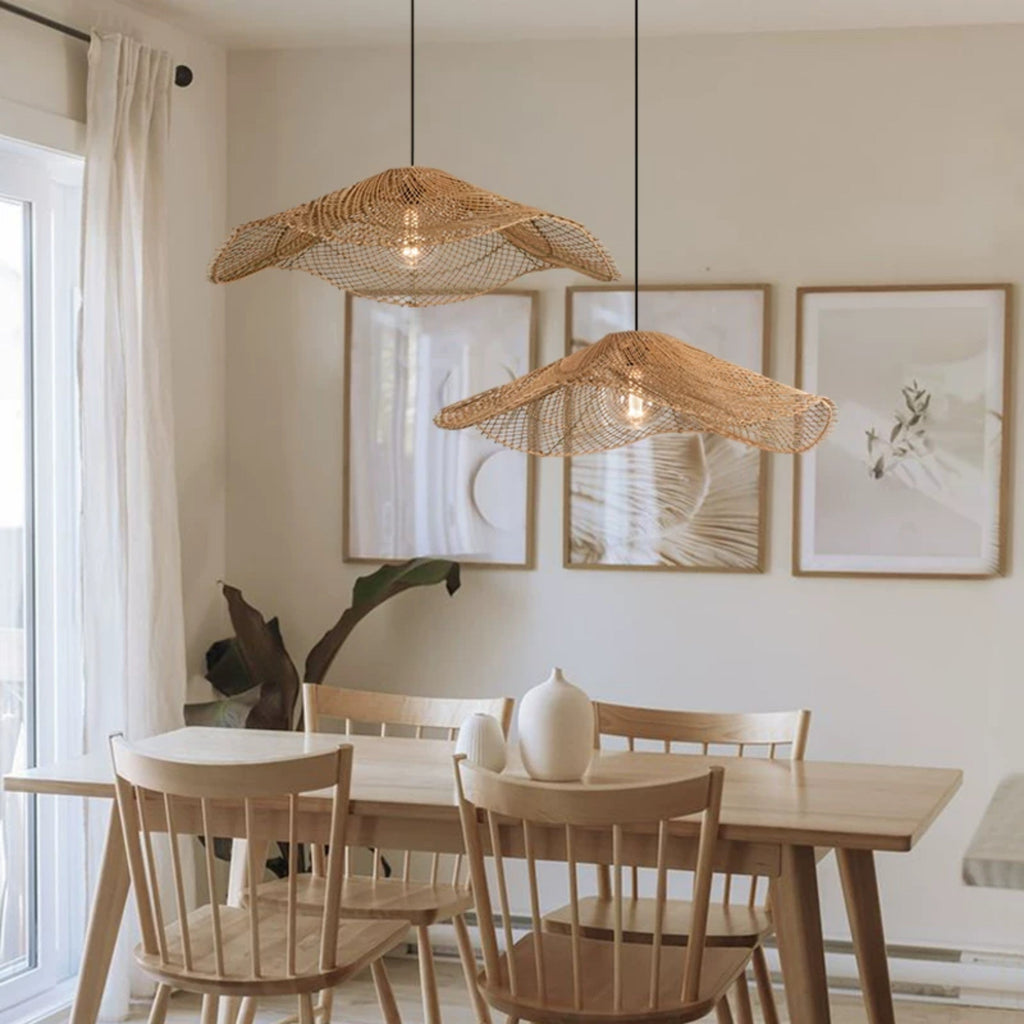Chapeau Modern Rattan Ceiling Light